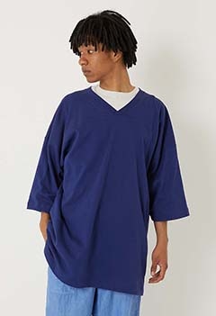 FIT FOR メッシュ フットボール Tシャツ（L / BLUE）