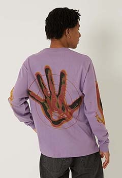 GENTLEFULLNESS リサイクルコットン ロングスリーブTシャツ/ HAND