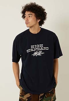 HIGH STANDARD BUZZ BEE ショートスリーブ Tシャツ MADE IN USA（XL / NAVY）