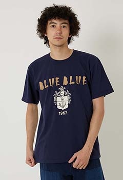 ニードル BLUE BLUE ショートスリーブ Tシャツ