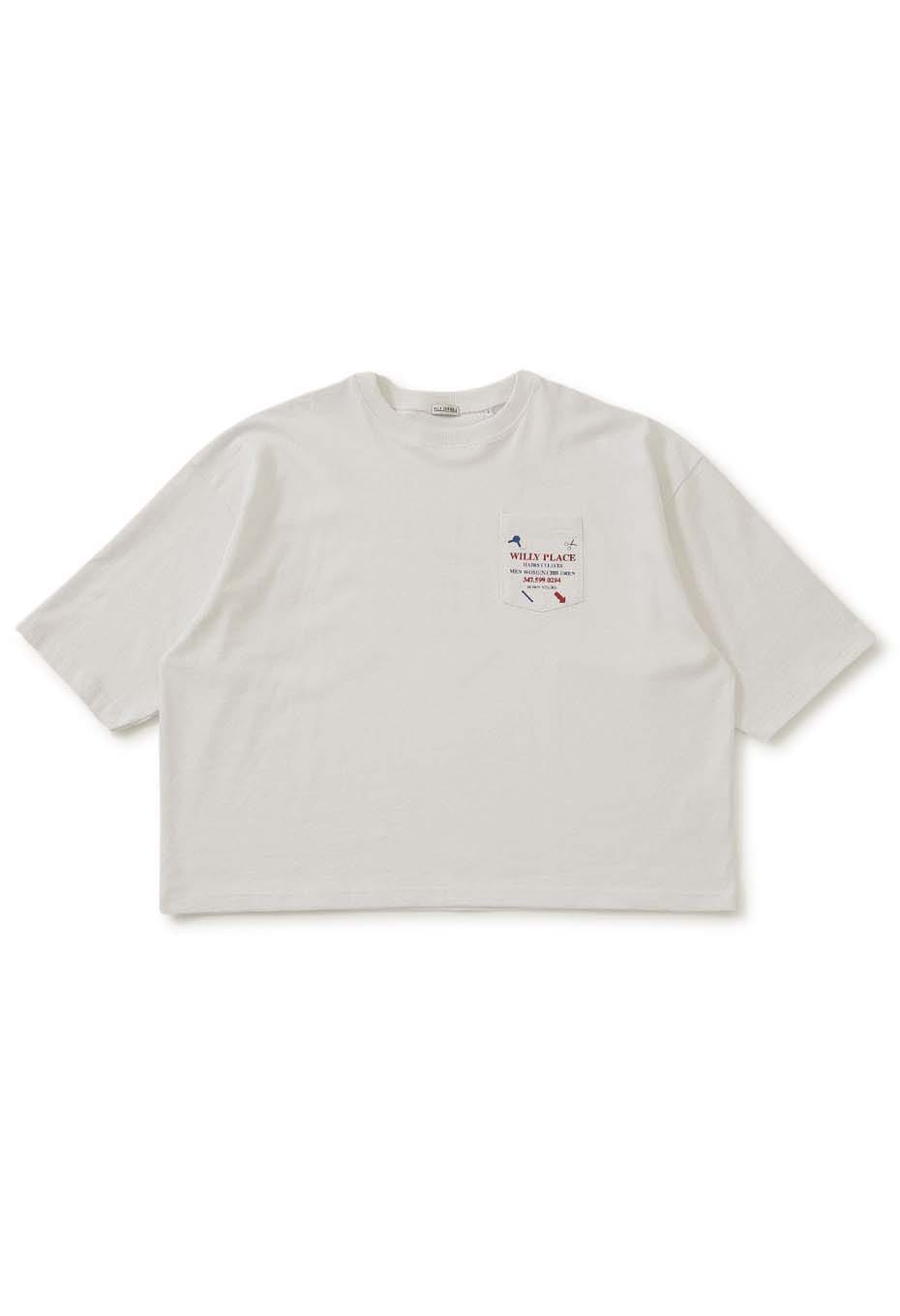 WILLY CHAVARRIA /BSP022 WILLY BARBER SHOP ポケットTシャツ