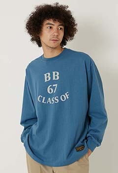SOUTHERN MFG CO. BLUEBLUE/ CLASS OF 67 ロングスリーブTシャツ