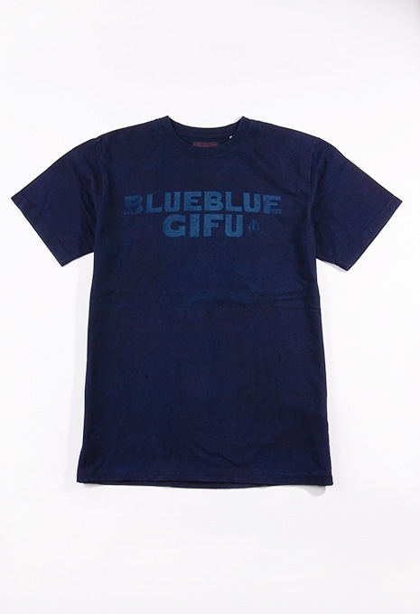 BLUE BLUE GIFU MINAMOシンプルロゴ インディゴTシャツ