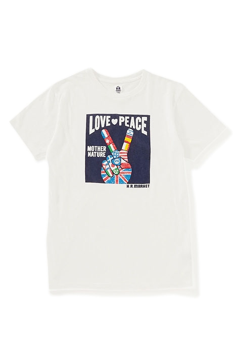 LOVE PEACE FLAG ショートスリーブTシャツ