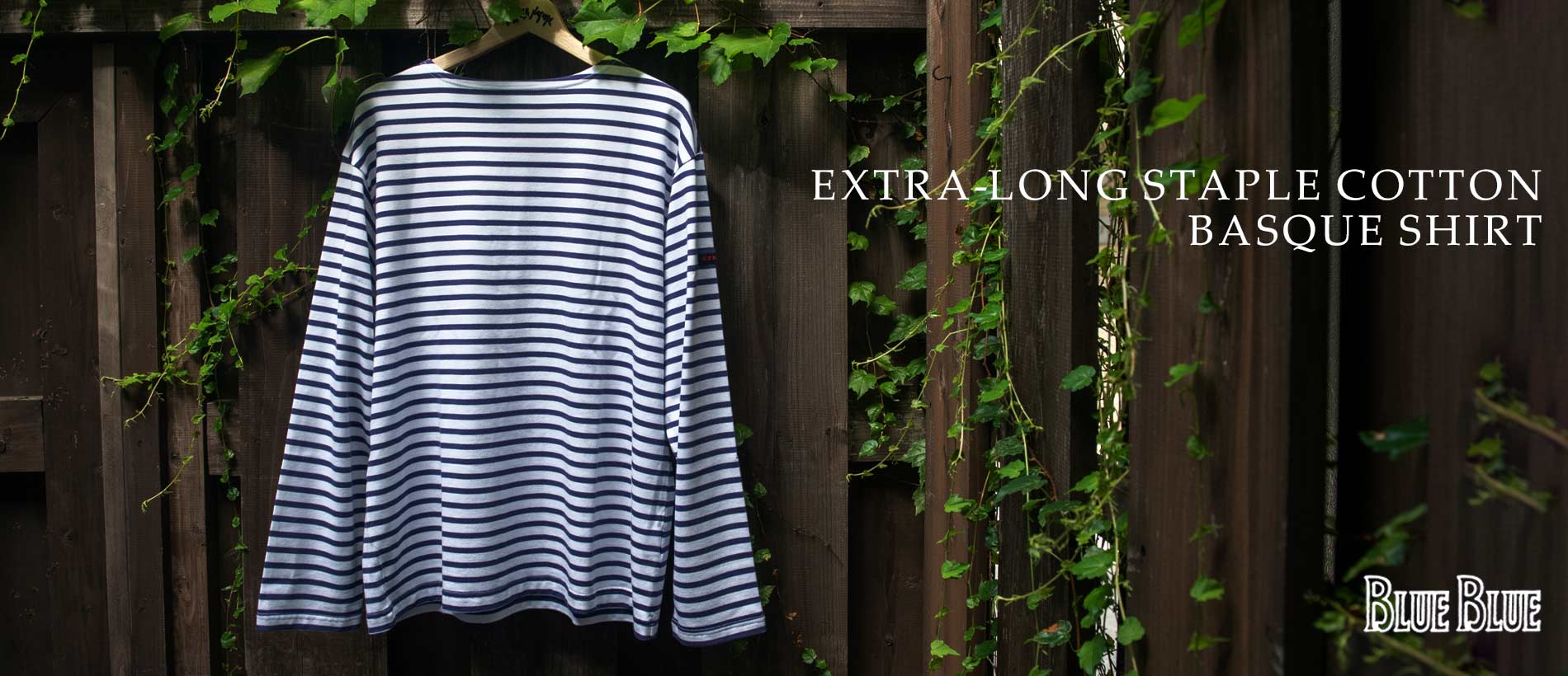 EXTRA-LONG STAPLE COTTON BASQUE SHIRT | BLUE BLUE | ブルーブルー
