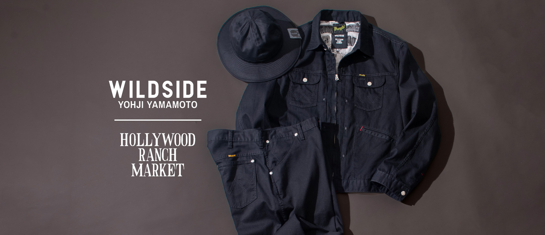 WILDSIDE YOHJI YAMAMOTO × HOLLYWOOD RANCH MARKET | WILDSIDE YOHJI YAMAMOTOとHRMとのコラボレーション第3弾がローンチ | HOLLYWOOD RANCH MARKET | ハリウッド ランチ マーケット