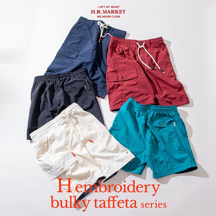 H embroidery bulky taffeta series | Hエンブロイダイリー バルキータフタシリーズ | HOLLYWOOD RANCH MARKET | ハリウッド ランチ マーケット