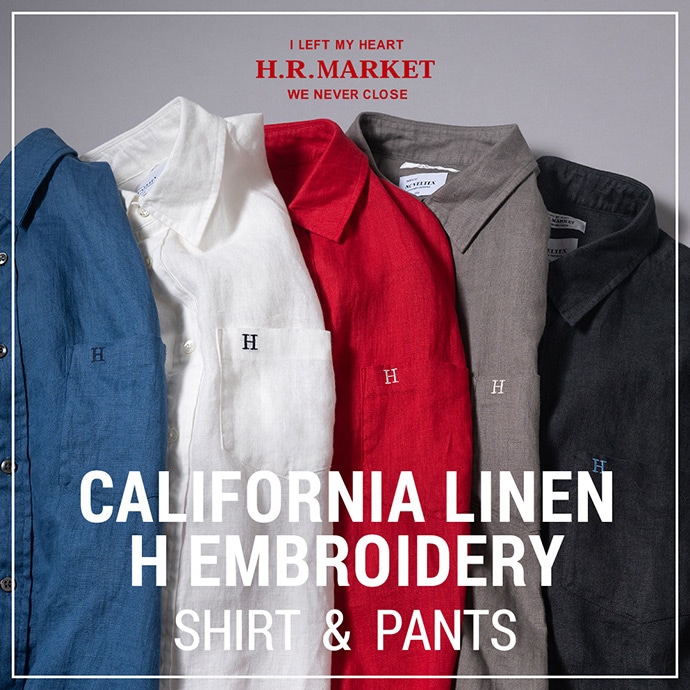 CALIFORNIA LINEN H EMBROIDERY SHIRT & PANTS | HOLLYWOOD RANCH MARKET
