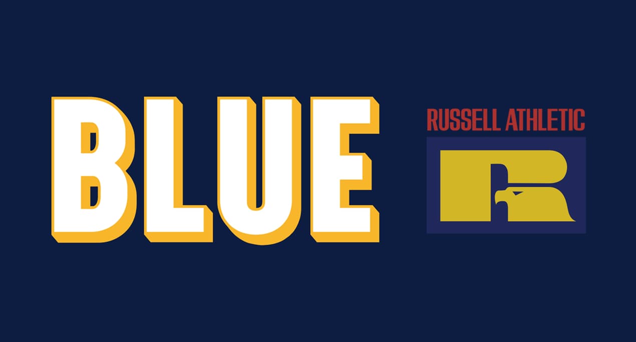 RUSSELL BLUEBLUE 3D LOGO