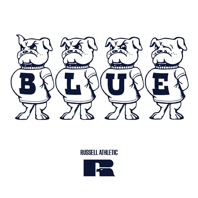 RUSSELL BLUEBLUE 3D LOGO