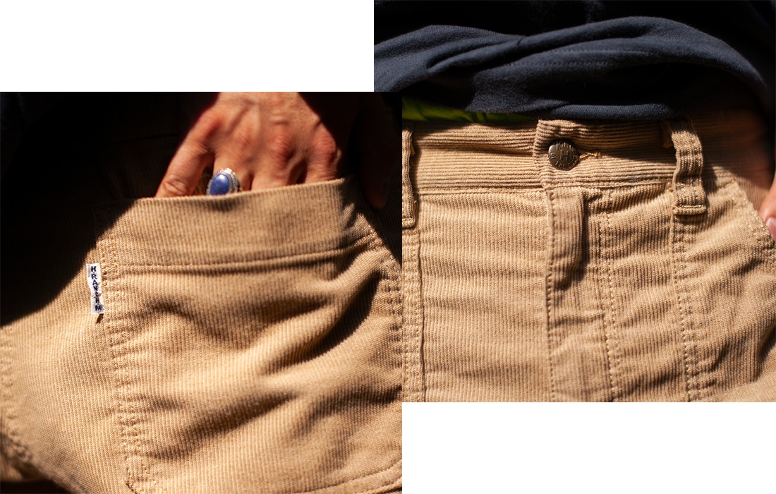 夏！日焼けした肌に最高♪コールショーツ 希少カラー希少サイズ♪ハリラン サイズ4 CLOSE UP : SUMMER CORDUROY BEACH SHORTS | サマーコールビーチ