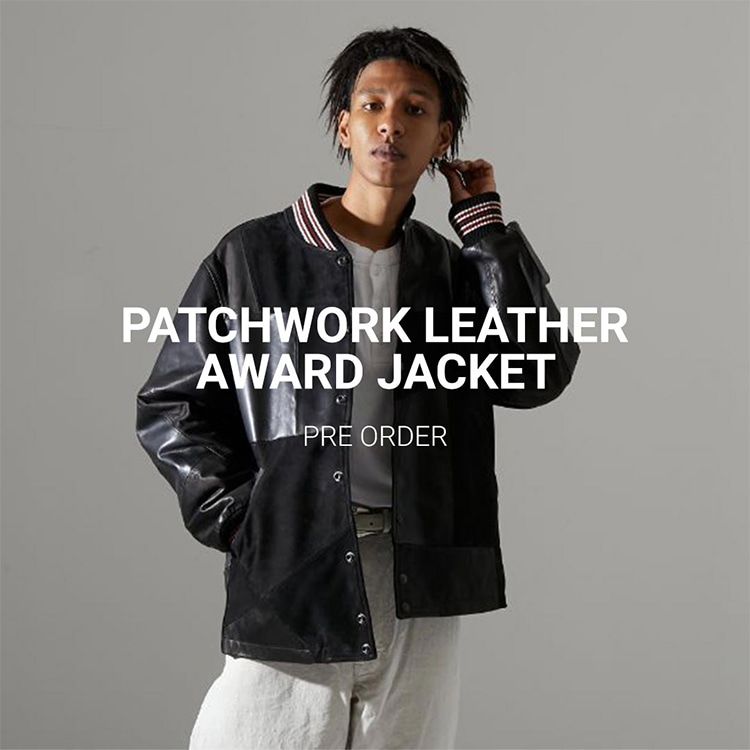 PATCHWORK LEATHER AWARD JACKET｜PRE ORDER   HOLLYWOOD RANCH