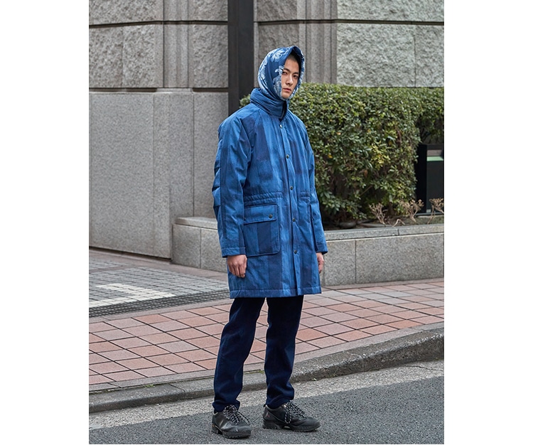 BLUE BLUE JAPAN パイルファー4Bコート BLUE BLUE JAPAN
