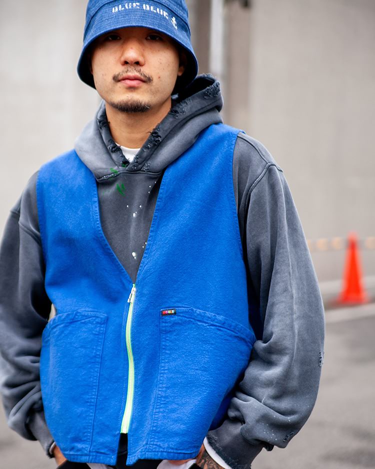 SUPER140WOOL fleece sack pocket trousers