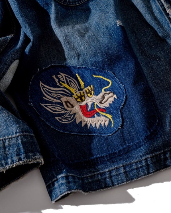 リメイク デニム カバーオール