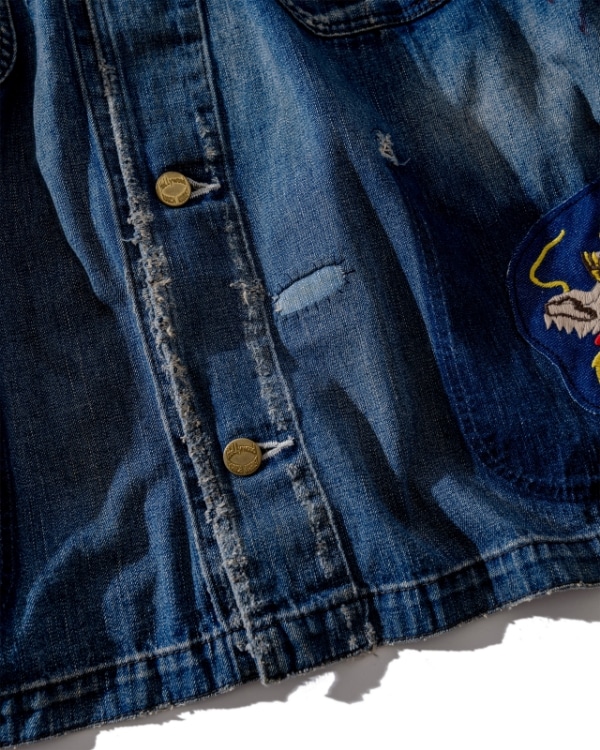 リメイク デニム カバーオール