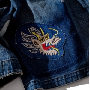 リメイク デニム カバーオール