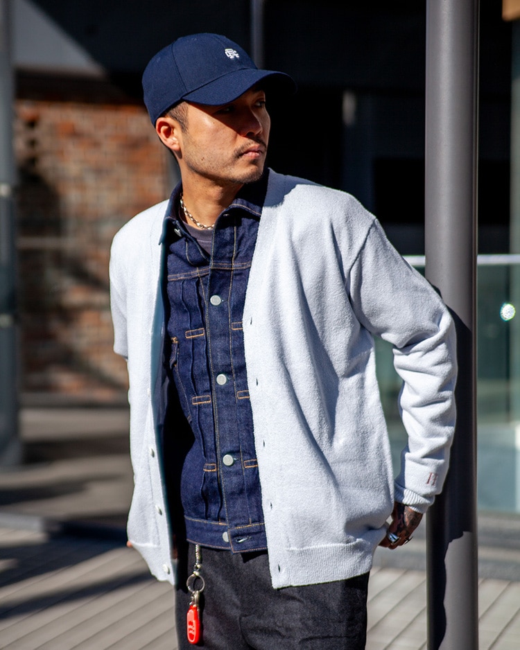 ループヤーン スプリングニット カーディガン