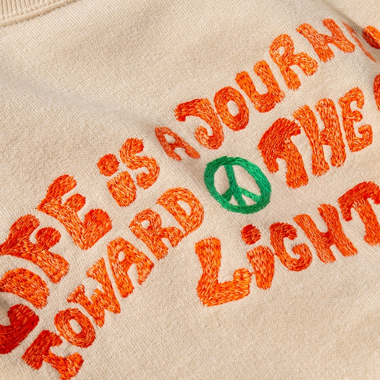 LIFE IS JOURNEY メランジ エンブロイダリー プルオーバー