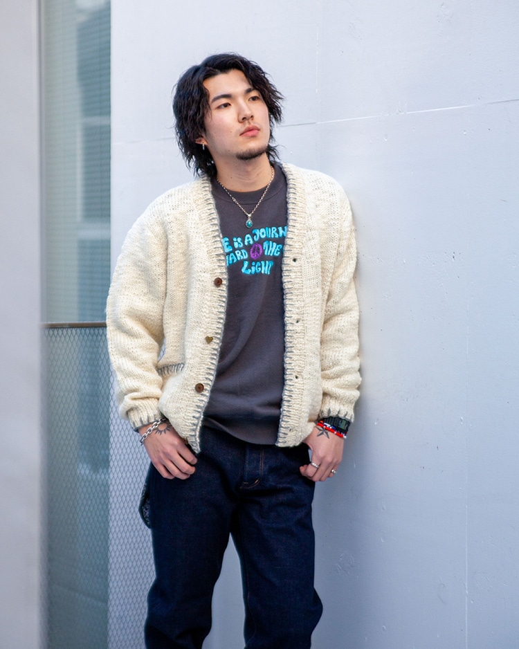 LIFE IS JOURNEY メランジ エンブロイダリー プルオーバー