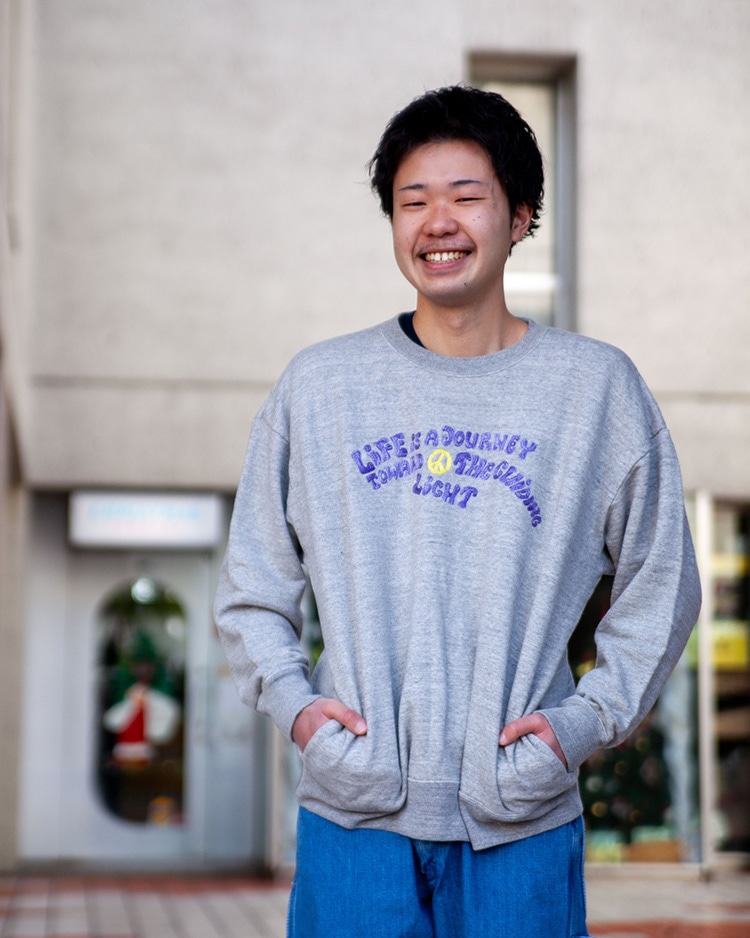 LIFE IS JOURNEY メランジ エンブロイダリー プルオーバー