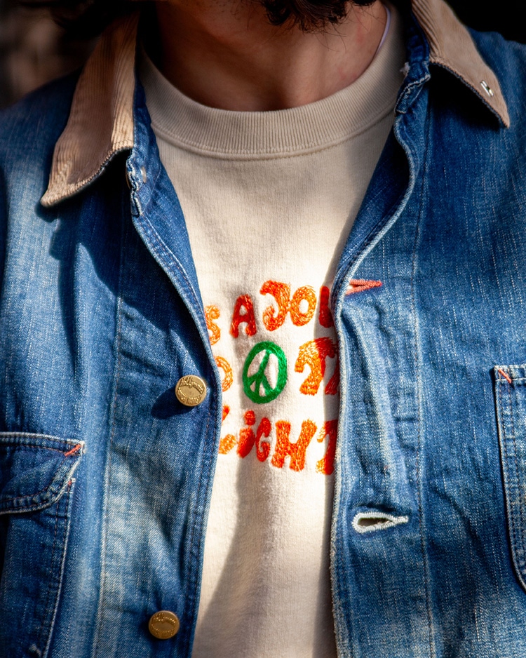 LIFE IS JOURNEY メランジ エンブロイダリー プルオーバー