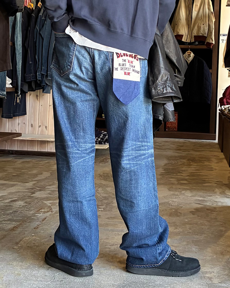 FRUIT OF THE LOOM × BLUE BLUE ニットライク クルーネックポケットシャツ