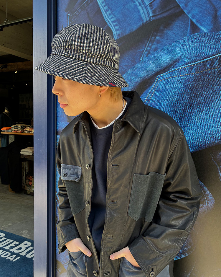 FRUIT OF THE LOOM × BLUE BLUE ニットライク クルーネックポケットシャツ