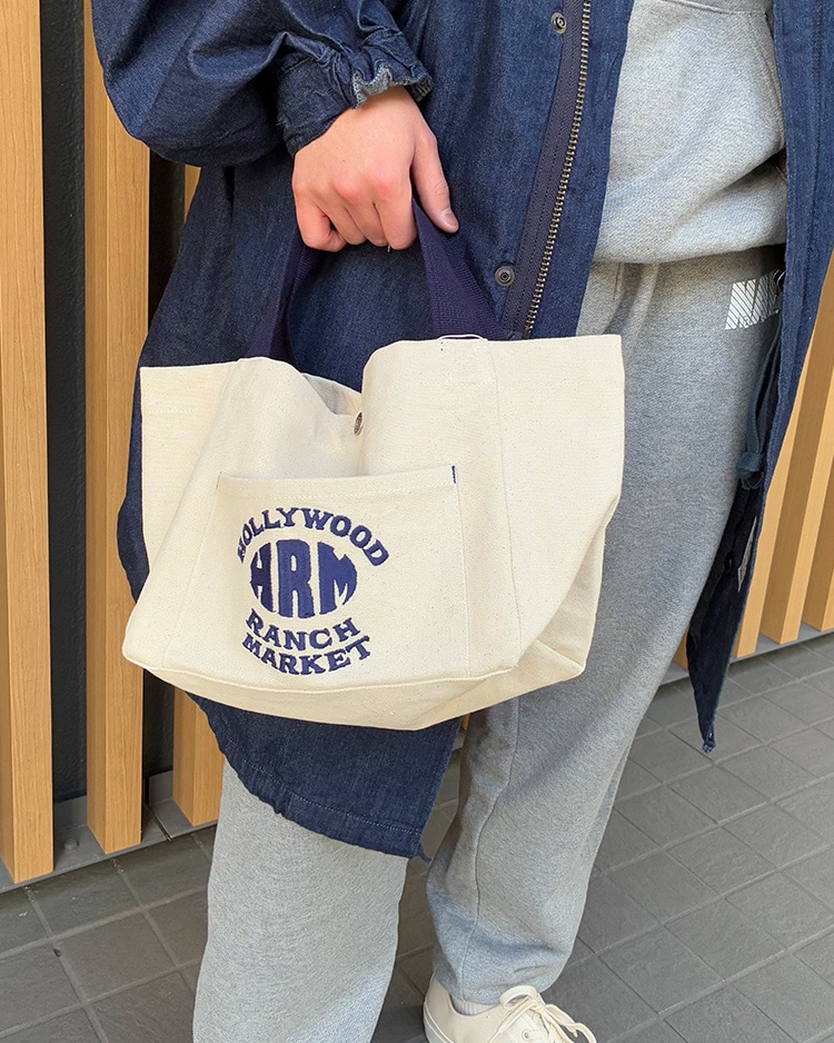 オーバル HRM エンブロイダリーキャンバスバッグ