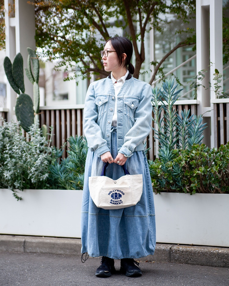 オーバル HRM エンブロイダリーキャンバスバッグ