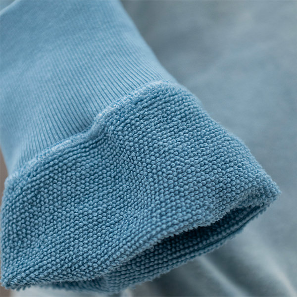 スーパーストレッチ ユーズドウォッシュ クルーネックスウェット