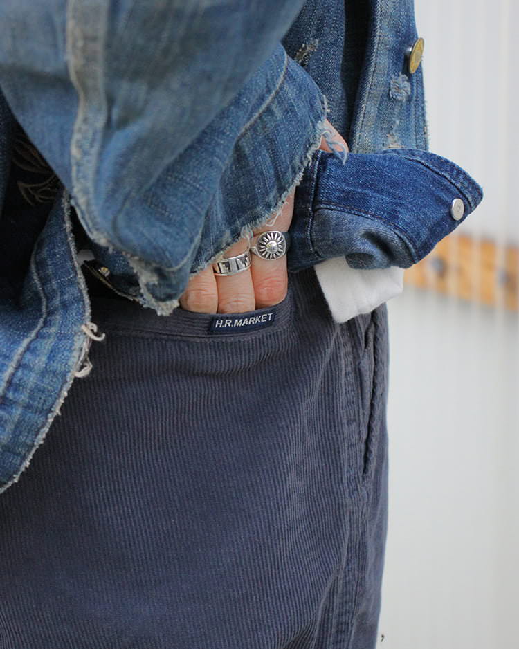 オーバル HRM エンブロイダリーキャンバスバッグ