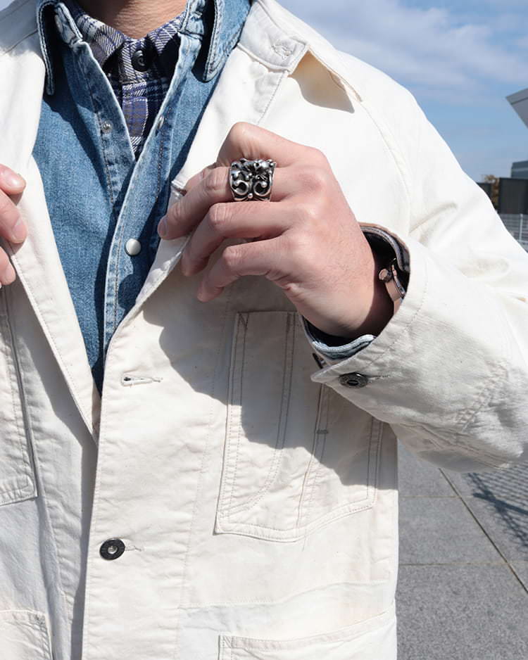 オーバル HRM エンブロイダリーキャンバスバッグ