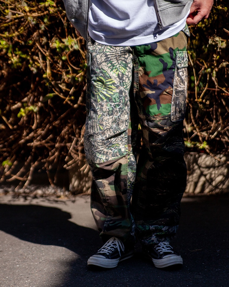 GYM MASTER×BLUE BLUE ブロックインレー ZIPカーディガン