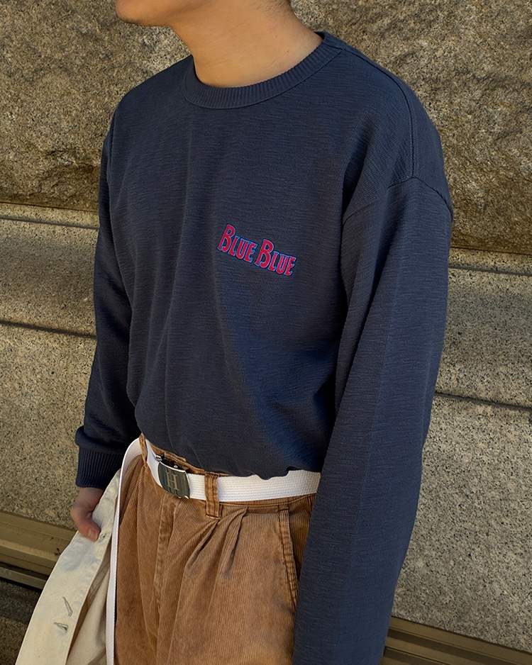 GYM MASTER×BLUE BLUE ブロックインレー LS Tシャツ