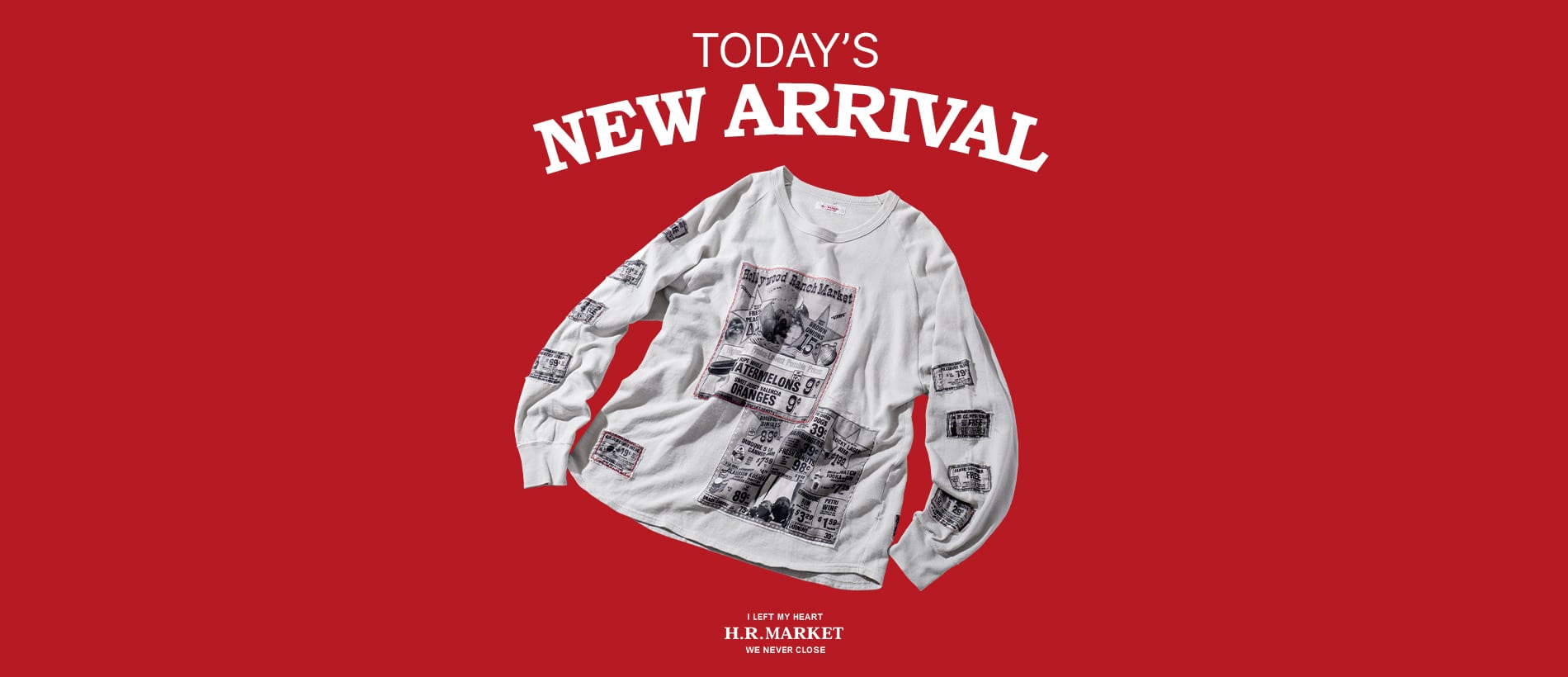 TODAY'S NEW ARRIVAL ! | 一斉販売アイテムのご紹介 | ハリウッド