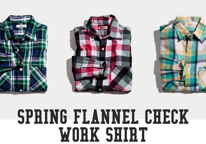 SPRING FLANNEL CHECK WORK SHIRT | 聖林公司 | ファッション通販