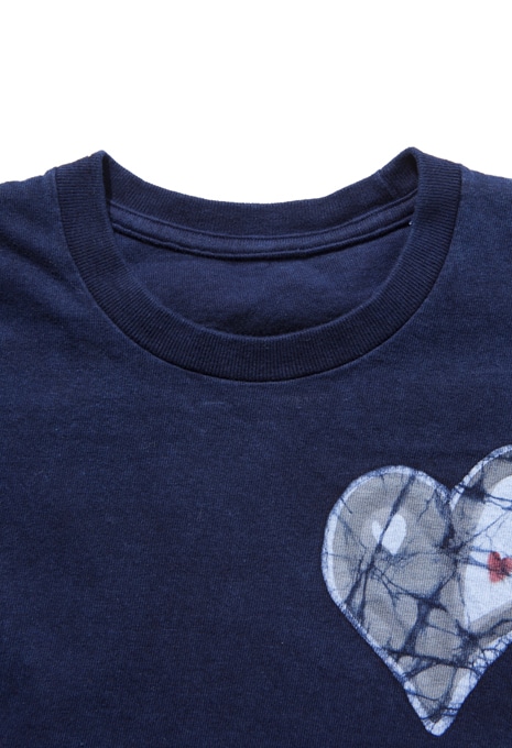 OKURA | Tシャツ | KIDS INDIGO ボカシハートTシャツ