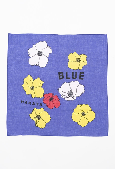 BLUE H FLOWER Bandana
