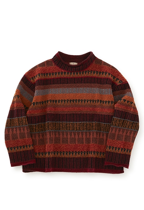 NEZU YOHINTEN Oriental jacquard knit