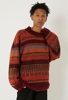 NEZU YOHINTEN Oriental jacquard knit