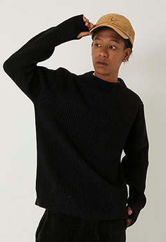 ANDERSEN ANDERSEN Pure Merino Wool Navy crew neck Sweater