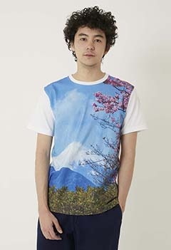 Fujito Sakura Photo Print T-shirts