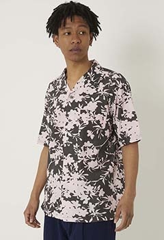 Kirie Sakura Aloha Shirt (S / PINK)