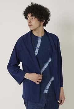 Indigo Soft plain stitch Unisex Japan Jacket