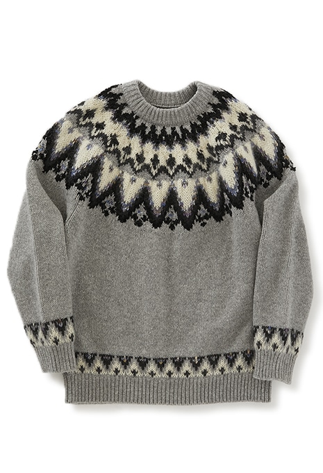 COOHEM Nordic knit pullover