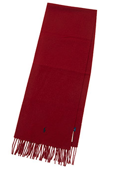 POLO RALPH LAUREN Recycled wool scarf (ONE / BURGUNDY)