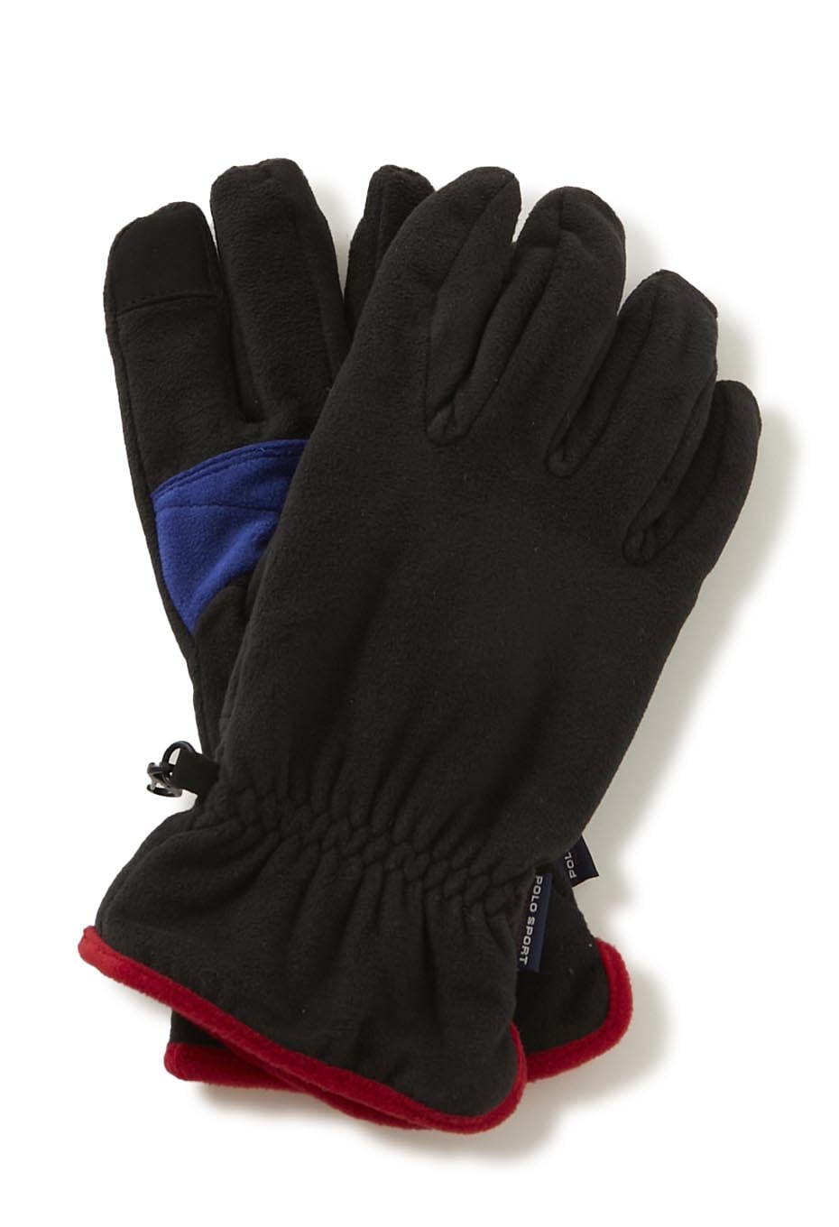 POLO RALPH LAUREN color block fleece gloves