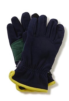 POLO RALPH LAUREN Color Block Fleece Gloves (M / NAVY)