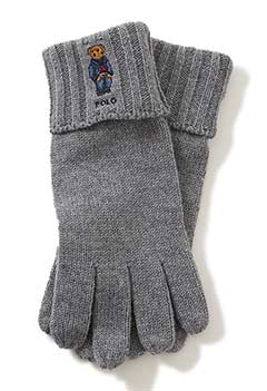 POLO RALPH LAUREN Recycled Bear Gloves (ONE / GRAY)